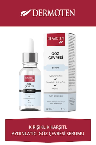 Göz Çevresi, Hyaluronik Asit Ve Dunaliella Salina Özlü Göz Çevresi Bakım Serumu 30 Ml