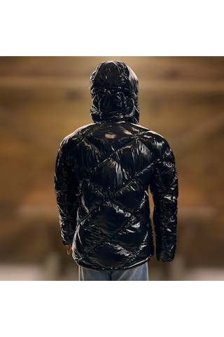 Moncler Siyah Kadın Şişme Mont Siyah