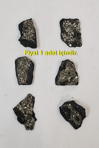 Piritli Şungit Doğal Parça 6dp