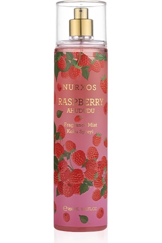 Nurxos 9888 Raspberry Ahududu Hediyelik Kutulu 3'lü Set Vücut Spreyi & Losyon & Duş Jeli