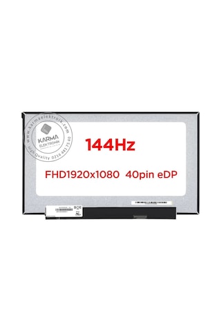 17.3" İnç 40pin Slim Fhd Ips 144hz 1920 1080 Lcd Ekran, Panel B173han04.0 Sağ Soket 50002702