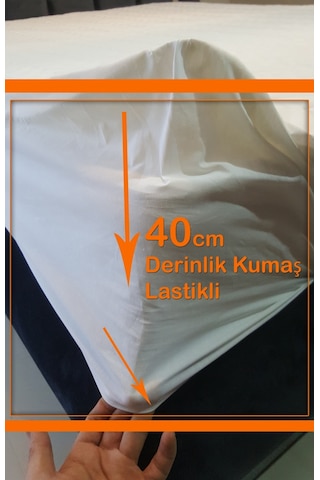 %100 Sıvı Geçirmez 90x190 180gr dolgulu pofuduk Yatak Alezi