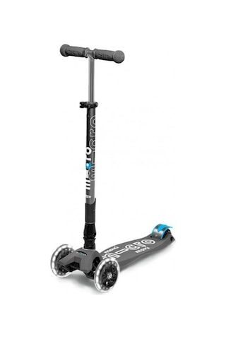 Micro Maxi Deluxe Katlanabilir Volcano Grey Gri Işıklı Scooter MM