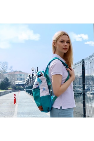 Anemoss Denizci Kız Laptop Sırt Çantası Çok Renkli