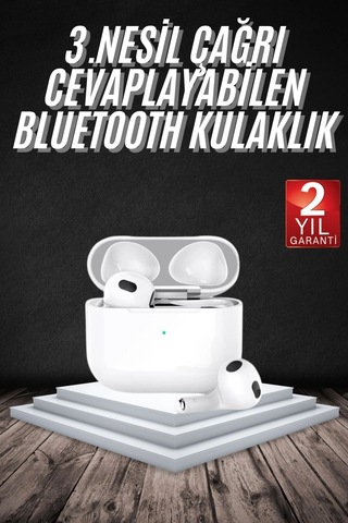 Bluetooth Kulaklık 3. Nesil Ios Android Uyumlu Yeni Nesil Wireless Charge Diğer