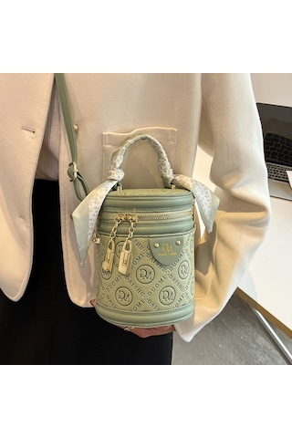 Lyon Gelişim Nişnişni Silindir Elçantası Kovaçantapraz Vücut Çantası - Siyah Siyah