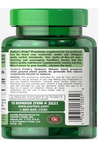 Puritan's Pride Saw Palmetto 450 Mg 100 Caps