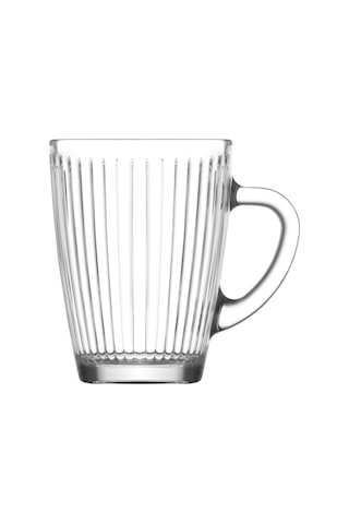 Lav Hestia Cam Kupa 6 Kişilik 300 ml Kulplu (Kahve/Çay Bardağı)