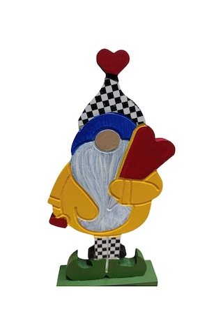 Noel Baba Gnome Ahşap Dekor - Yılbaşı, Noel, Özel Etkinlik