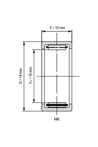 Hk 1012 Igneli Rulman 10X14X12 470663739