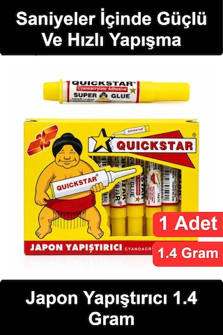 Japonyapıştırıcı 1.4 Gram Japon Yapıştırıcı Süper Glue Siyanoakrilat Hızlı Kuruyan Güçlü Sıvı Tutka