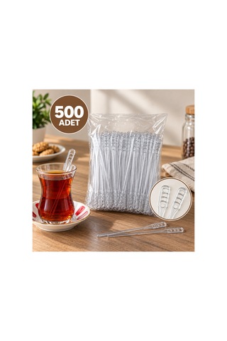 Plastik Karıştırıcı 500 Adet Tek Kullanımlık İçecek Karıştırma Çubuğu - 920693996 Plastik Karıştırıcı 500 Adet Tek Kullanımlık İçecek Karıştırma Çubuğu - 920693996