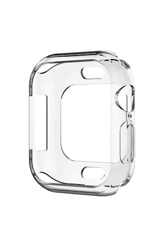 Microsonic iOS Uyumlu Watch 6 44Mm Kılıf 360 Full Round Şeffaf