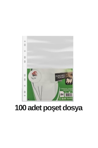 Mavi Telli Dosya 10 Adet Ve 100lü Poşet Dosya Diğer
