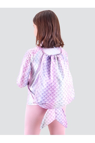 Denokids Denizkızı Kız Çocuk Pembe Sırt-plaj Çantası Çok Renkli