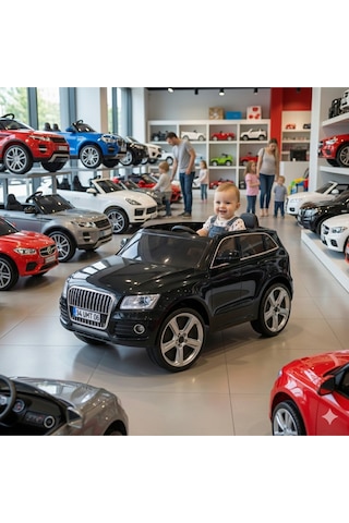 437 Q-suv Akülü Araba Jeep 12v Uzaktan Kumandalı Audi Babyhope Siyah