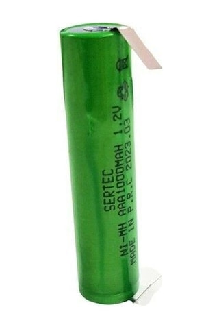 Sertec Aaa 1.2volt 1000mah Ni-mh İnce Şarjlı Kalem Pil Puntolu 1adet