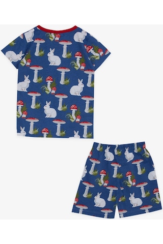 Breeze Kız Bebek Pijama Takımı Doğa Temalı Tavşancık Desenli 9 Ay-3 Yaş, Mavi-mavi Mavi