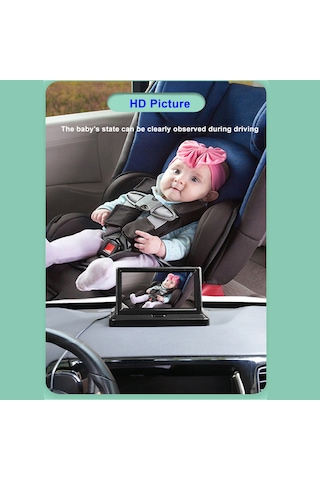 Vkemall Katlanır Bebek Araba Monitörü Bebek Hazinesi Arka Görüş Kamerası