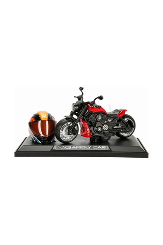 1:12 Sesli Ve Işıklı Harley Wolverine Die Cast Çek Bırak Motosiklet Ve Tamir Atölyesi Seti Çok Renkli