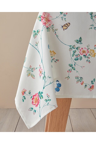 English Home Botanical Masa Örtüsü 145x200 Cm Krem - Pembe Krem - Pembe