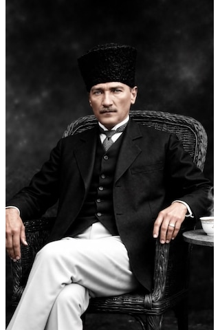 Ulu Önder Atatürk Kanvas Tablo Ev Duvar Salon Ofis Dükkan Hediyelik Dekarasyon Süsü