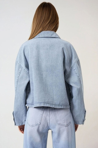 Lior Design Jean Ceket Vintage Açık Mavi