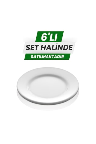 Alezy 598 Göreme Melamin Termostar Grm Servis Tabak 19 Cm Beyaz