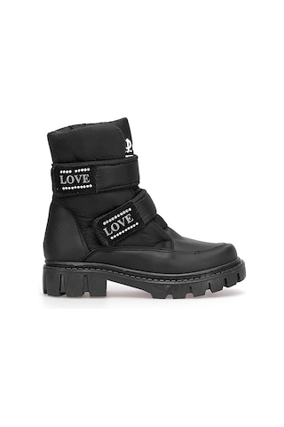 M.p 252-3561ft Filet Kız Çocuk Düz Bot Siyah Siyah