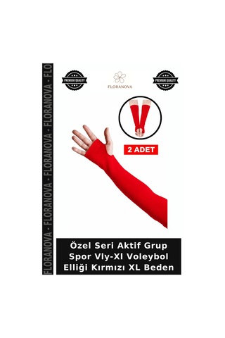 Özel Seri Aktif Grup Spor Vly-xl Voleybol Elliği Kırmızı Xl Beden