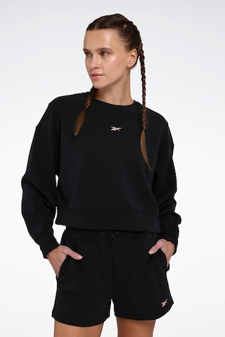 Reebok Rone C Neck Siyah Kadın Sweatshirt Siyah-sıyah