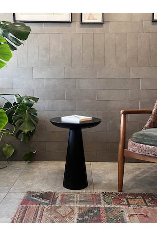 Tekli Zigon Mantar Sehpa Mushroom Masif Ahşap Modern Yan Sehpa Naturel Kayın