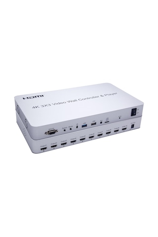 Gplus 4KVW349P 3x3 Video Wall Controller 4K Ultra HD HDMI Duvar Ekran Denetleyici