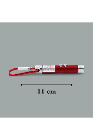 3 In 1 Kedi Lazer Oyuncağı Işık Lazer-sunum Projeksiyon-powerpoint Kalemi+el Feneri Çok Renkli