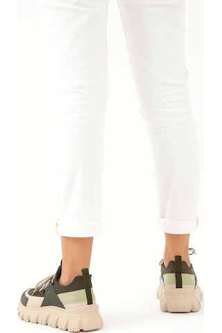 Tamer Tanca Kadın Vegan Haki Sneakers & Spor Ayakkabı Haki - Krem