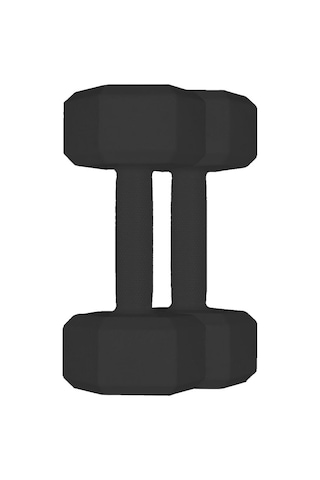 5 Kg X 2 Adet Siyah Plastik Dambıl Ağırlık Seti - Evde Egzersiz İçin İdeal