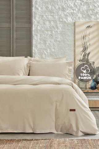 Yataş Bedding Plain Çift Kişilik Ranforce Nevresim Takımı - Bej