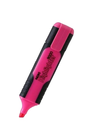 Fosforlu İşaret Kalemi Pembe Doldurulabilir 2 Adet ve Mürekkebi 30ml 1 Adet Fosforlu Neon Kalem Pembe