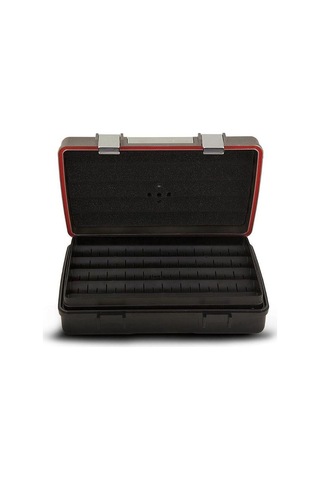 Lubinski Seyahat Tipi Puro Kutusu Humidor Siyah-gümüş 10cigar Lb-626