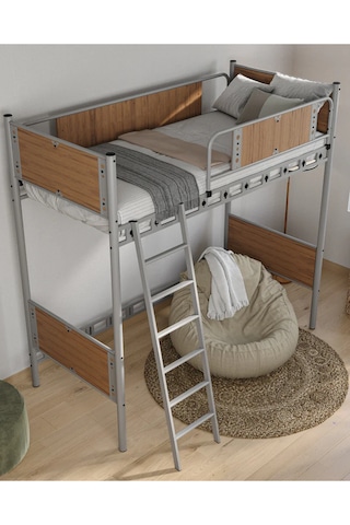 Missidea Prizma Ayrılabilir Modern Metal Ranza Gri 90x190 Cm 90 x 190