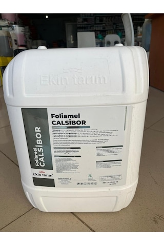 Foliamel Calsibor 20 Lt Bitki Gelişimi Meyve Kalitesi Sıvı Kalsiyum & Bor Gübre 20 KG
