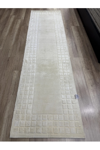 Eko Halı Siena 3d Bow White El Dokuma Yolluk Beyaz