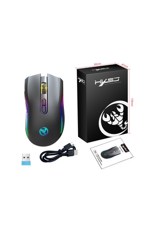 T69 Kablosuz Rgb 4800 Dpı Oyuncu Mouse - 650 Mah Yüksek Kapasiteli Batarya Diğer