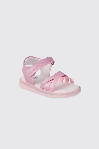 Panço Kız Bebek Pembe Sandalet 2612gb10021