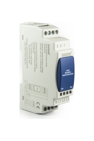 Emas Rr3mp2f Rr3 Serisi Ray Montaj 230vac 1co10a Rezistif Faz Sıralı %40 Analog Motor Koruma Elektronik Röle