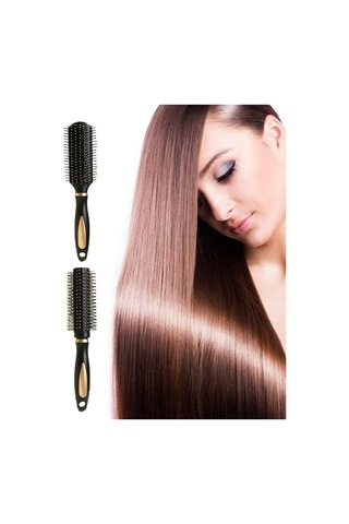 Saç Açıcı Fırça Ve Yuvarlak Fırça, 2 Paket Salon Results Saç Fırçası Seti, Tüm Saç Tipleri İçin Saç Şekillendirici, Kadınlar Ve Erkekler İçin, Islak Ve Kuru Saçlar İçin Saç Açıcı Fırça