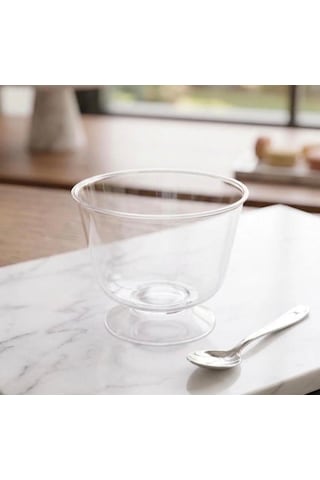 Ayaklı Kase 50 Adet 200 Cc ,sunum Mika Ayaklı Tatlı Kasesi , Plastik Magnolya Kasesi , Puding Kasesi