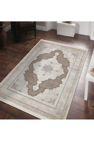 Merinos Halı Rodin 19771 080 Serisi Akrilik Salon Oturma Odası Halısı Kahve