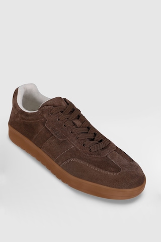 Lufian Pele Erkek Deri Sneaker Ayakkabı Açık Kahve Açık Kahve 112230232100420 Kahverengi