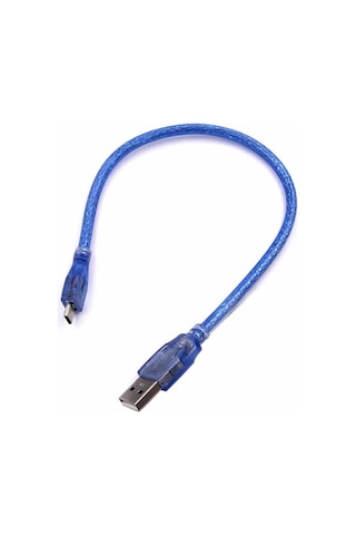 Alkatronik-30Cm Micro Usb Kablo Mavi 480 Mbps Usb 2.0 Hot Swap